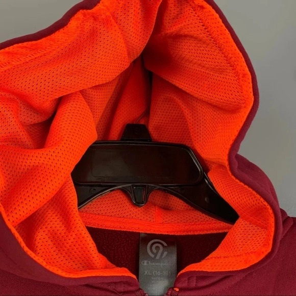 Champion Zip-Up Print Hoodie W/Pockets - Picture 5 of 8